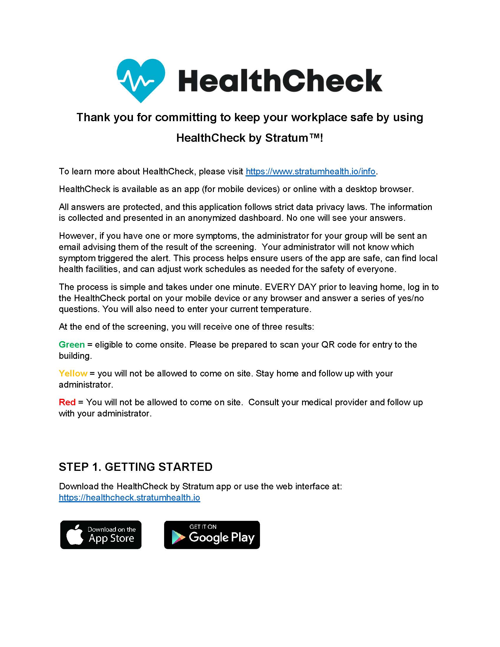 HealthCheck User Guide 1