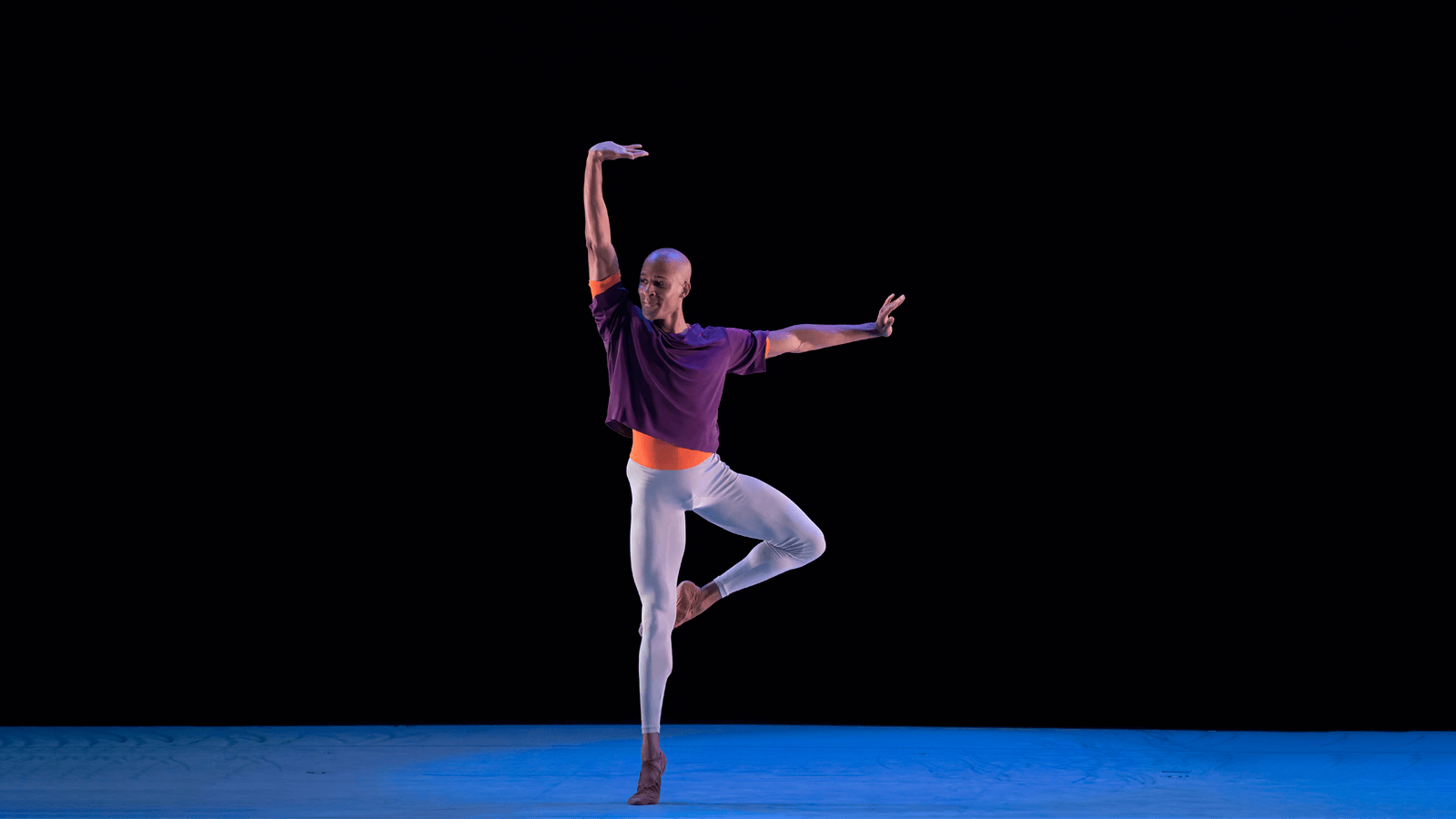 Alvin Ailey American Dance Theater's Yannick Lebrun in Hans van Manen's 'Solo'. Photo by Daniel Azoulay
