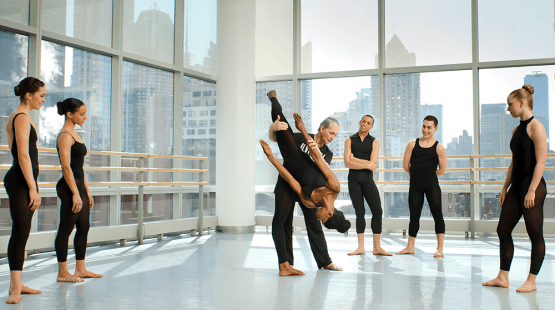 The Ailey School Horton class taught by Ana Marie Forsythe. Photo by Kyle Froman