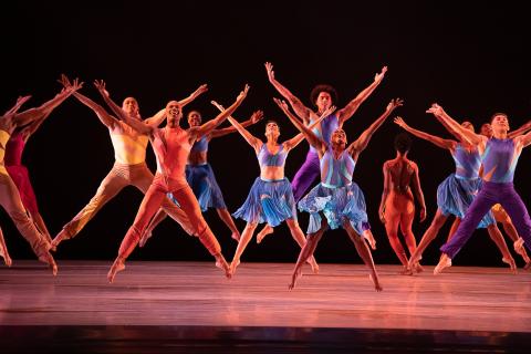 Alvin Ailey American Dance Theater in Darrell Grand Moultrie's 'Ounce of Faith'. Photo by Christopher Duggan.