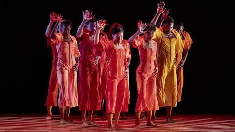 Alvin Ailey American Dance Theater in Robert Battle's excerpt from Love Stories. Photo by Paul Kolnik.