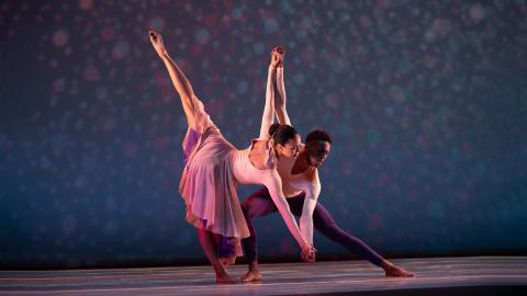 Ailey II's Kali Marie Oliver and Andrew Bryant in Alvin Ailey's 'The Lark Ascending', photo by Nir Arieli