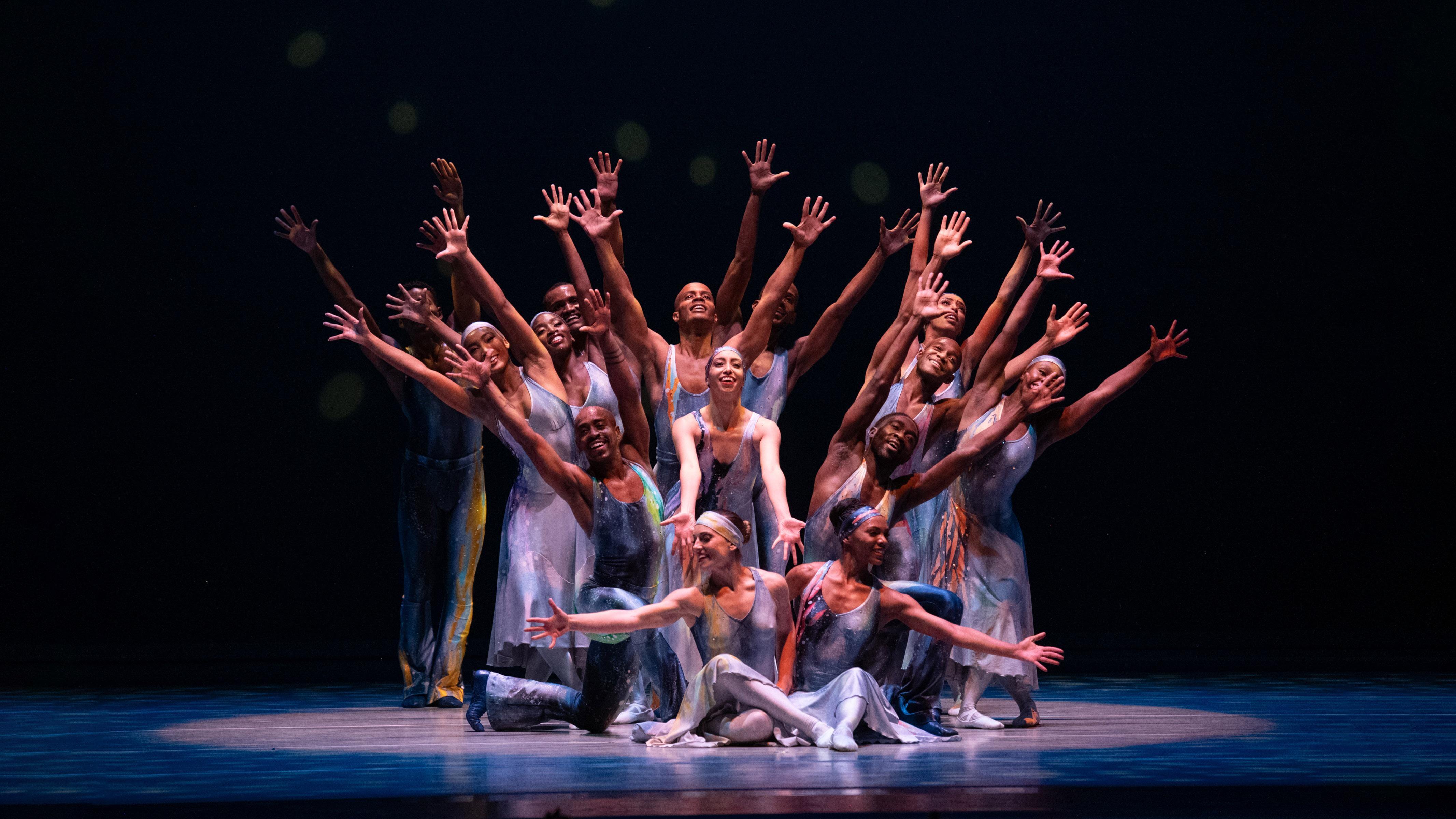 Alvin Ailey American Dance Theater in Alvin Ailey's 'Night Creature', photo by Christopher Duggan.